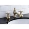 Kingston Brass KC7063BX English Country 8" Widespread Bathroom Faucet, Antique Brass KC7063BX - alternate 3